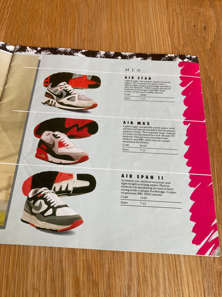 Footwear Spring 1990 Nike Air Catalogue/ Australia