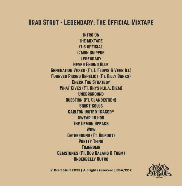 Brad Strut Discography CD Pack (7)