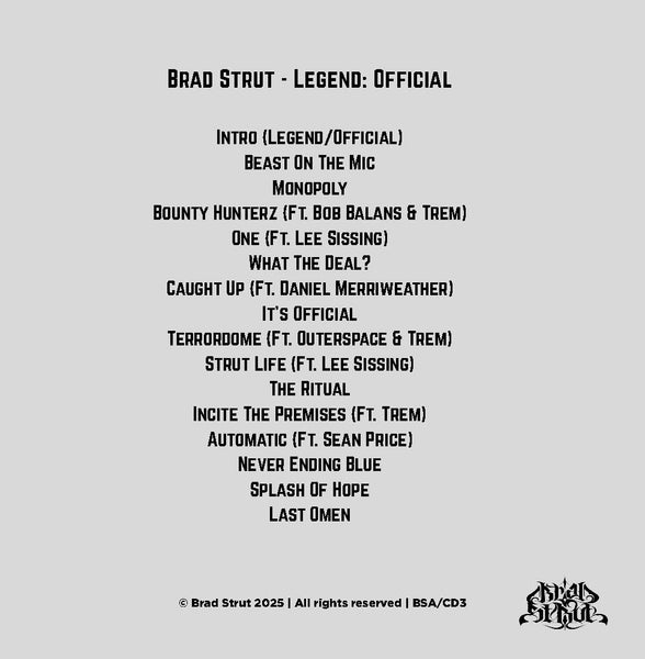 Brad Strut Discography CD Pack (7)