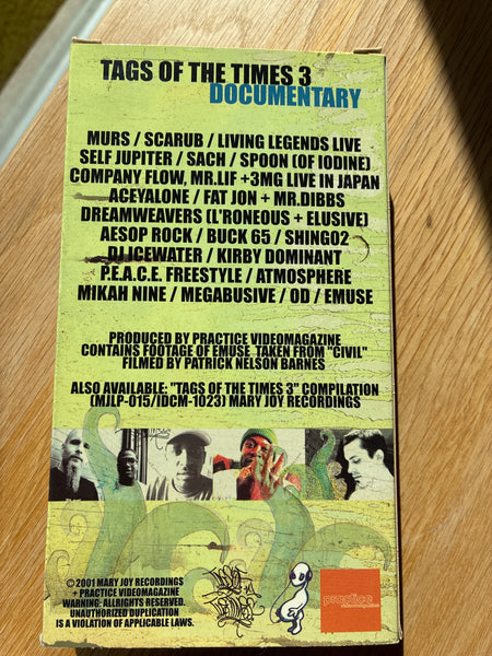 Tags of The Times Documentary VHS